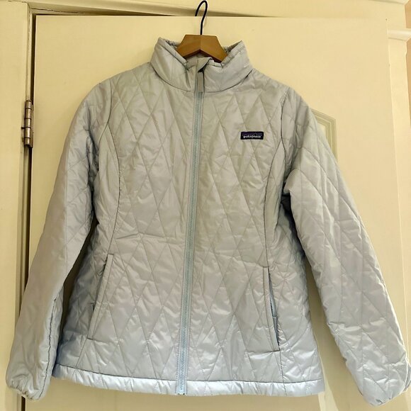 Patagonia Nano Puff Light Blue Jacket Girls Size XXL - Picture 1 of 3